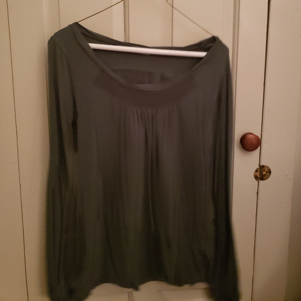Green Velvet top
